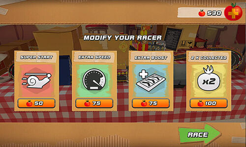 Interface Design Turbo Racing League