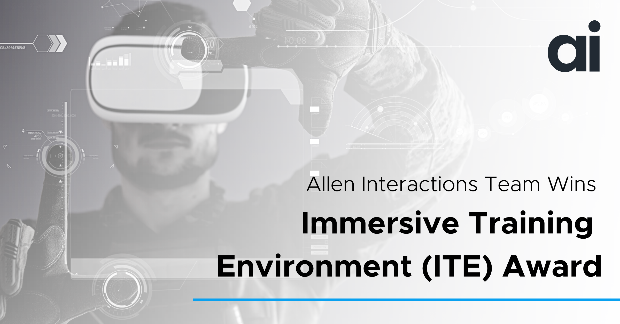 Allen Interactions Team Wins Immersive Training Environment (ITE) Award